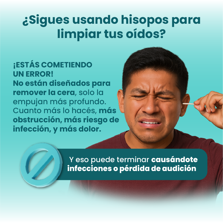 Limpiador de oído con cámara