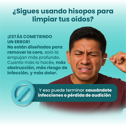 Limpiador de oído con cámara