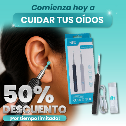 Limpiador de oído con cámara