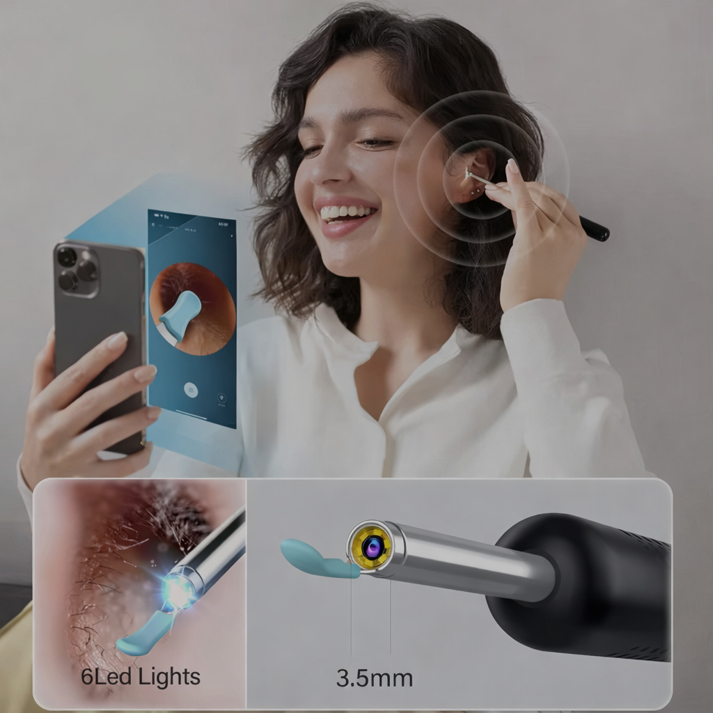 Limpiador de Oídos Inteligente con Visualización en Celular