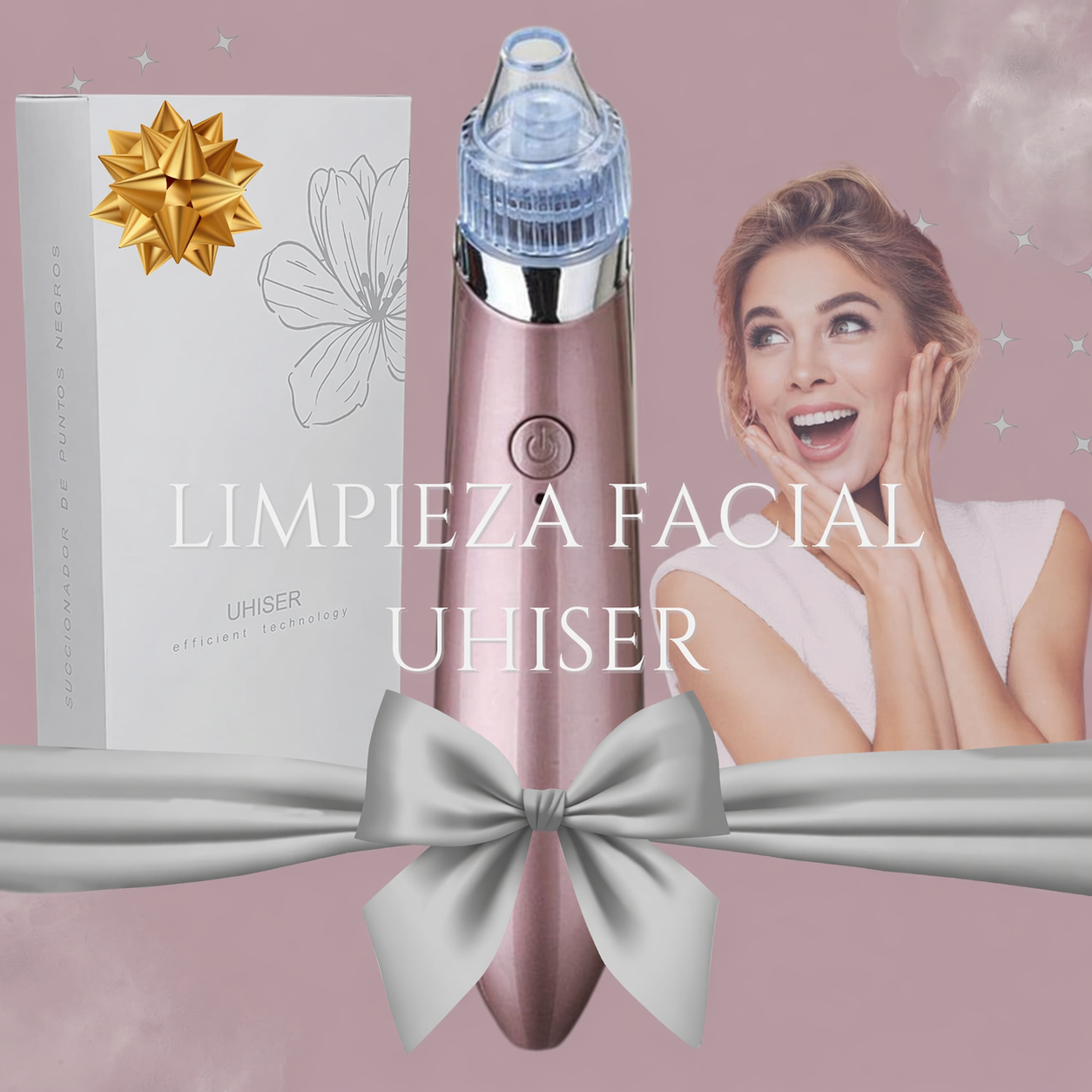 Limpiador facial por succión – elimina puntos negros y limpia profundamente los poros
