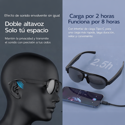 Gafas Inteligentes con Bluetooth Integrado