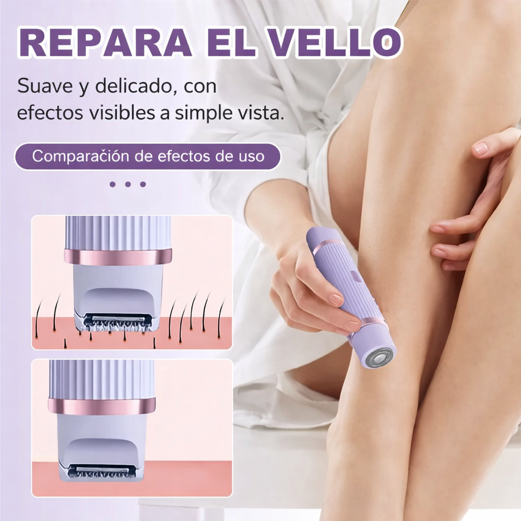 Rasuradora Portátil 2 en 1 – depilación rápida, fácil y sin dolor