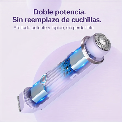 Rasuradora Portátil 2 en 1 – depilación rápida, fácil y sin dolor