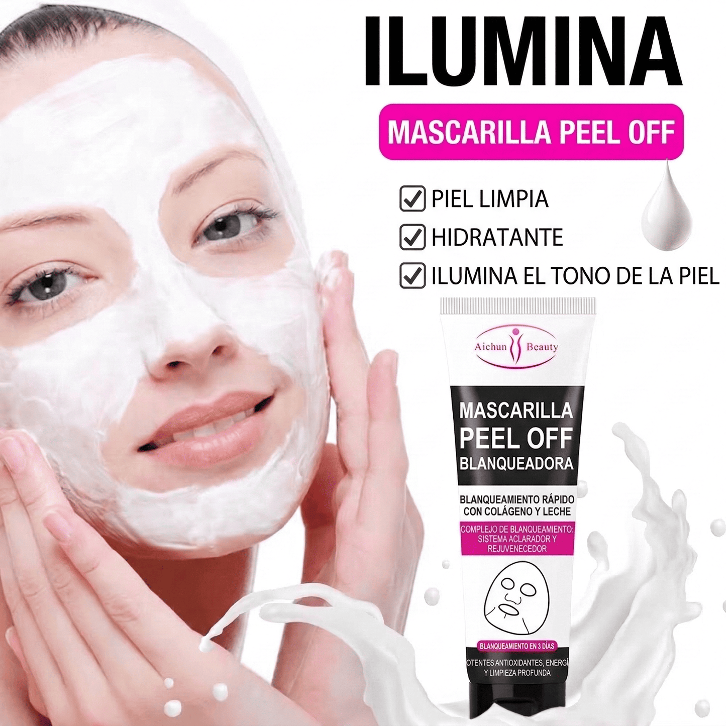Combo Blanqueador Facial, Corporal y Zonas Íntimas