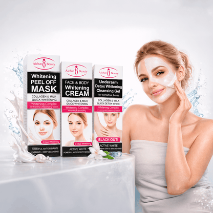 Combo Blanqueador Facial, Corporal y Zonas Íntimas