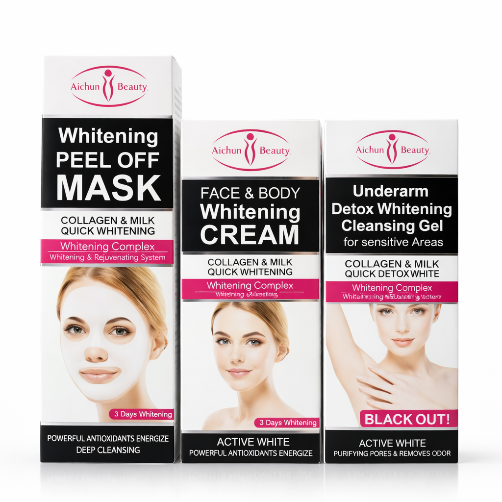 Combo Blanqueador Facial, Corporal y Zonas Íntimas