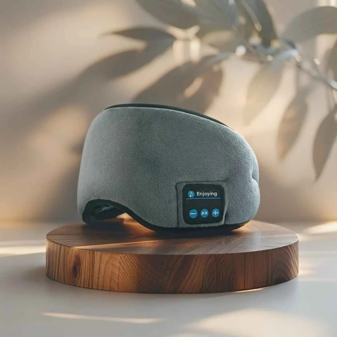 Antifaz bluetooth para dormir – bloquea la luz y escucha música cómodamente