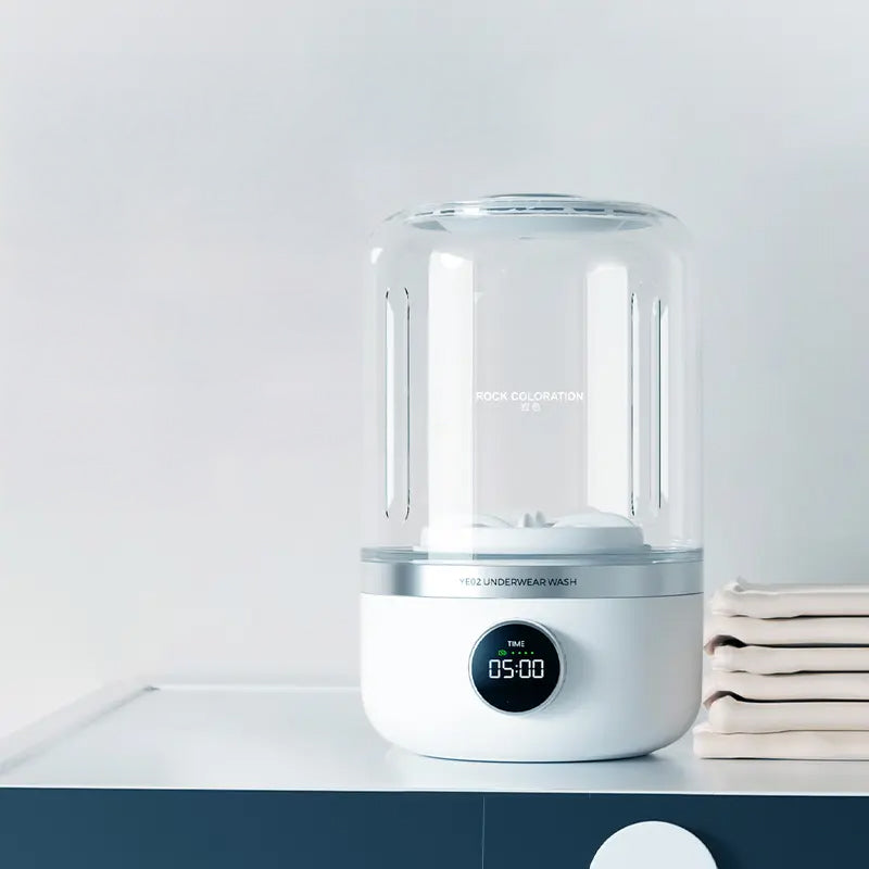 Mini Lavadora Eléctrica para Ropa Interior, Medias y Ropa Pequeña