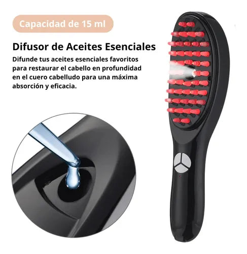 PEINE MASAJEADOR ELECTRICO PORTATIL