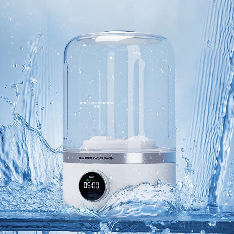 Mini Lavadora Eléctrica para Ropa Interior, Medias y Ropa Pequeña