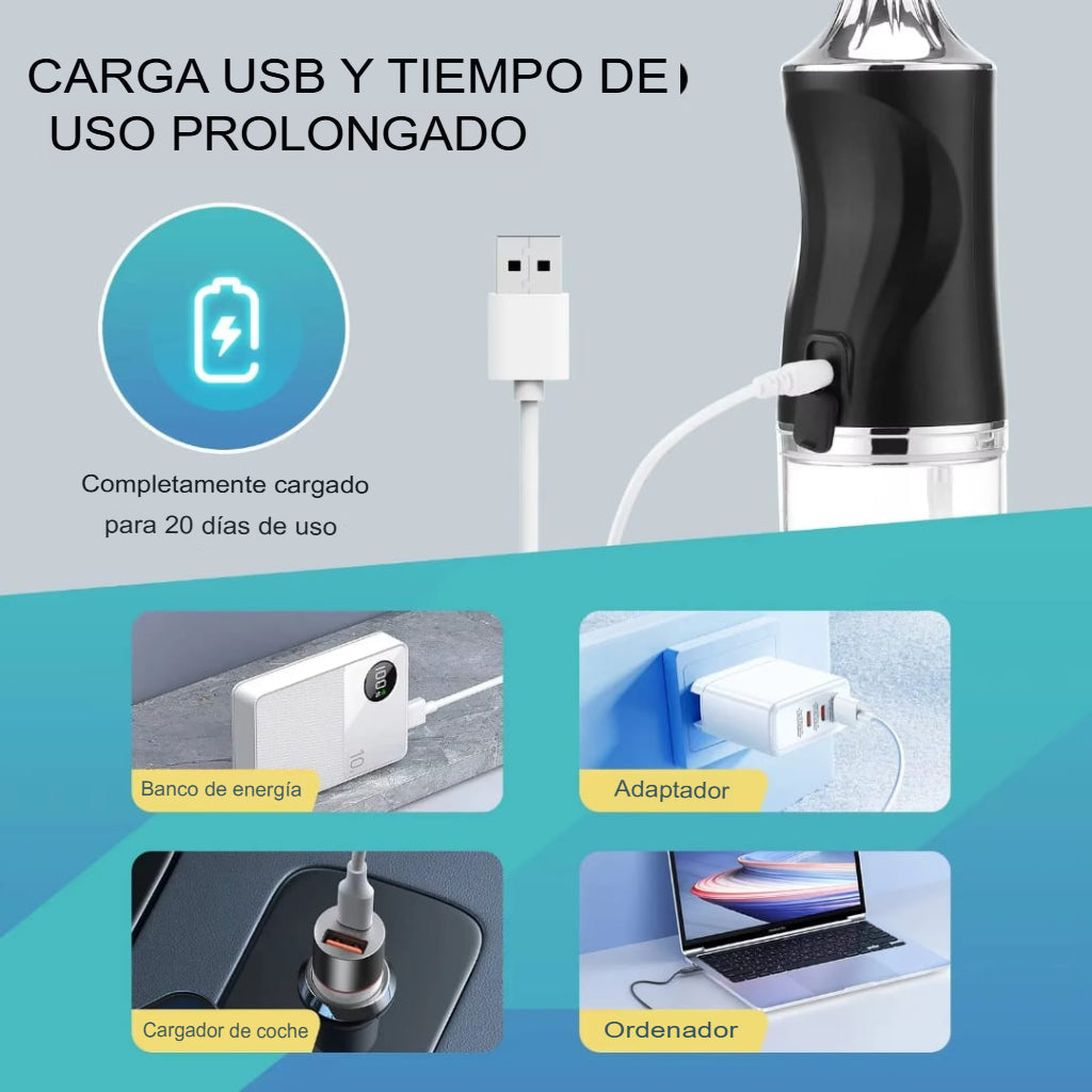 Irrigador Dental para Limpieza Profunda y Encías Saludables