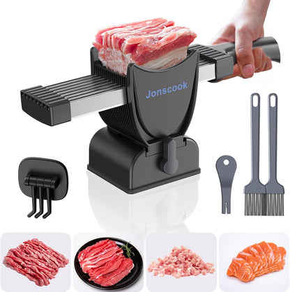 Rebanador de carne ajustable – cortes finos, uniformes y precisos en casa