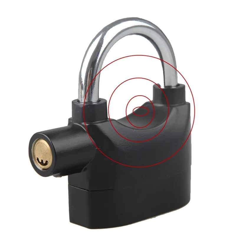 Candado🔏 con alarma de seguridad – Protección antirrobo con sirena🔊 potente