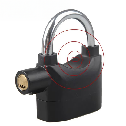 Candado🔏 con alarma de seguridad – Protección antirrobo con sirena🔊 potente