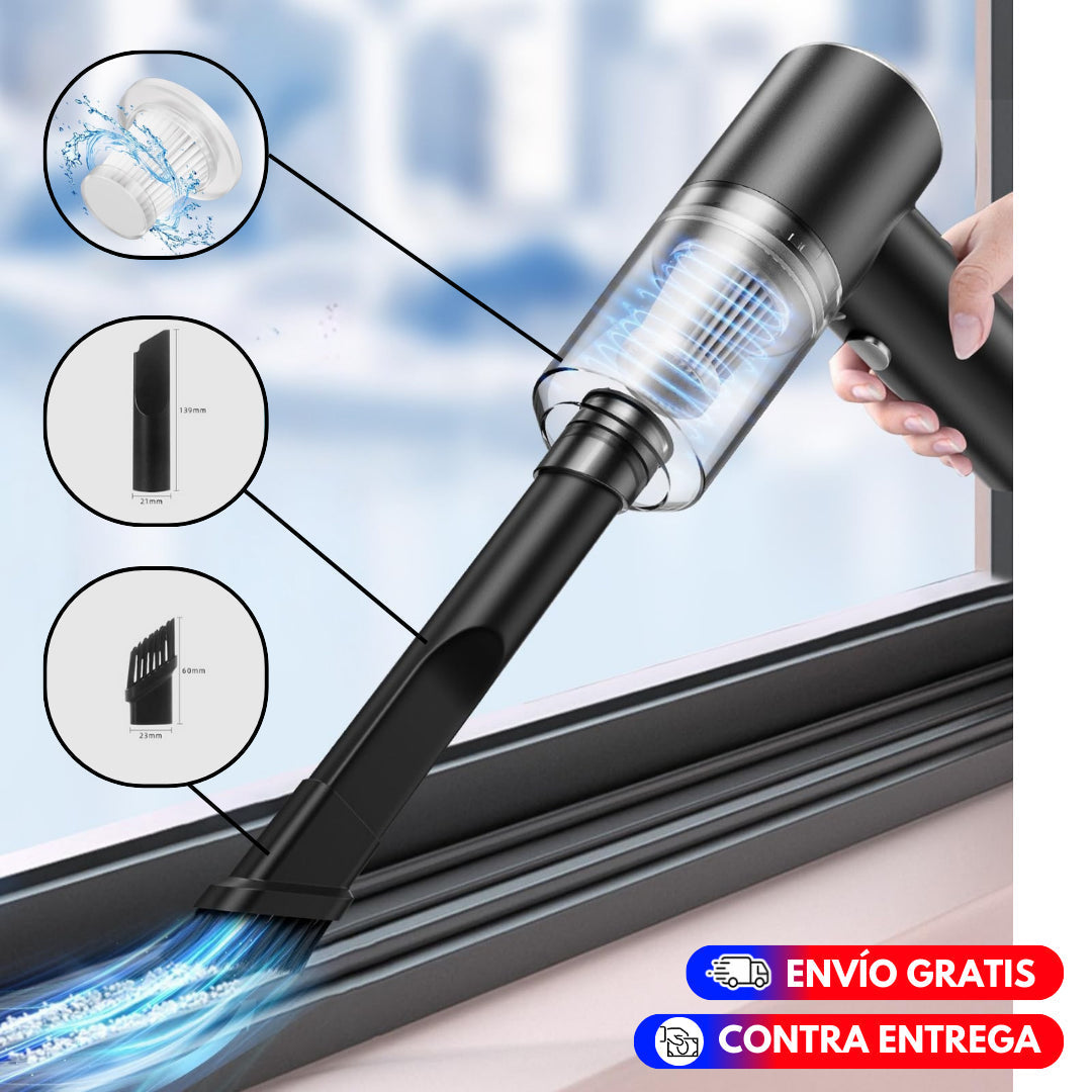 Aspiradora Portátil para Auto, Oficina y Casa
