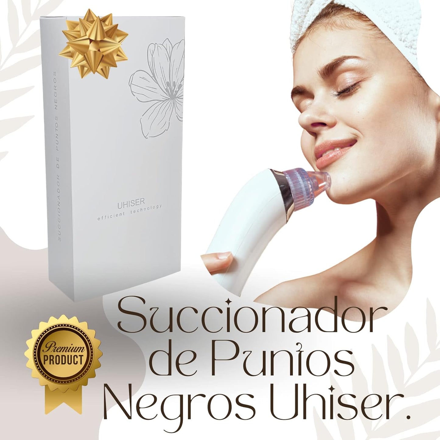 Limpiador facial por succión – elimina puntos negros y limpia profundamente los poros
