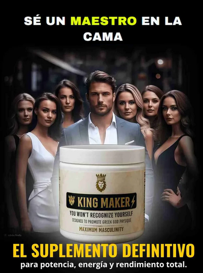 KING MAKER™ - SUPLEMENTO 13 EN 1 - ¡HOMBRES MÁS FUERTES, MUJERES MÁS SATISFECHAS!