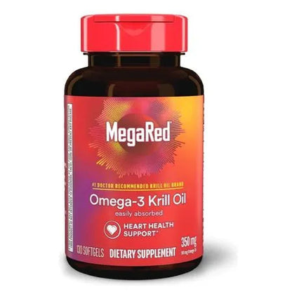 MegaRed Aceite de Krill Omega 3 – Apoyo Cardiovascular