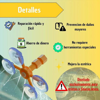 Kit reparador de parabrisas – repara grietas y estrellas fácil desde casa