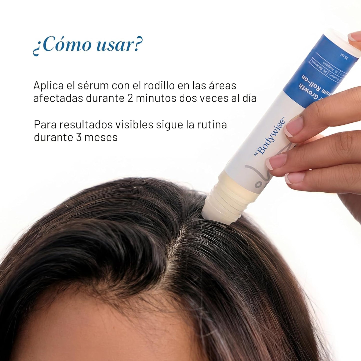 Serum roll-on para crecimiento capilar – fortalece y estimula el cabello desde la raíz