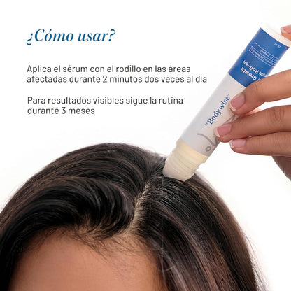 Serum roll-on para crecimiento capilar – fortalece y estimula el cabello desde la raíz